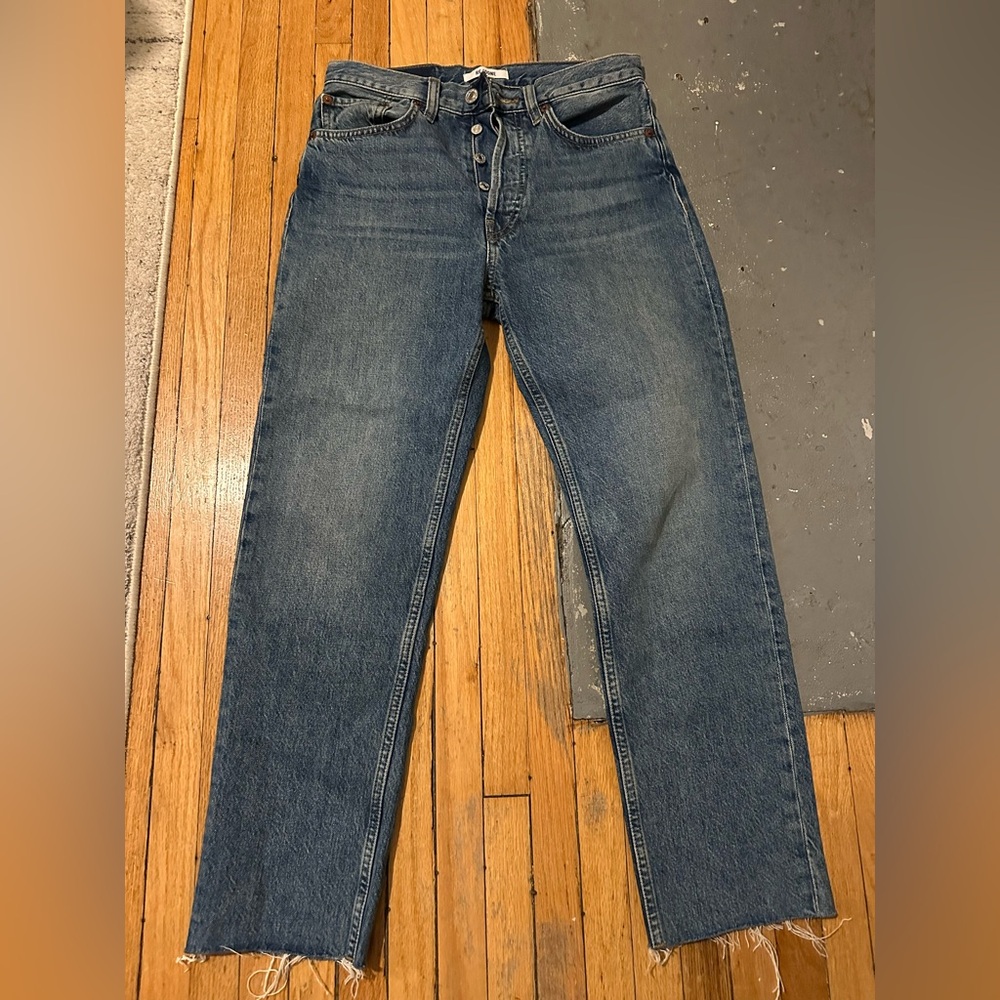Re/Done Women’s Straight Blue Jeans